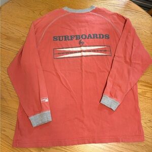 Gordon & Smith Surfboards Large Long Sleeve Red Shirt Surfer Skater Y2K